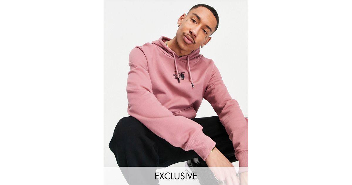 north face mens pink hoodie