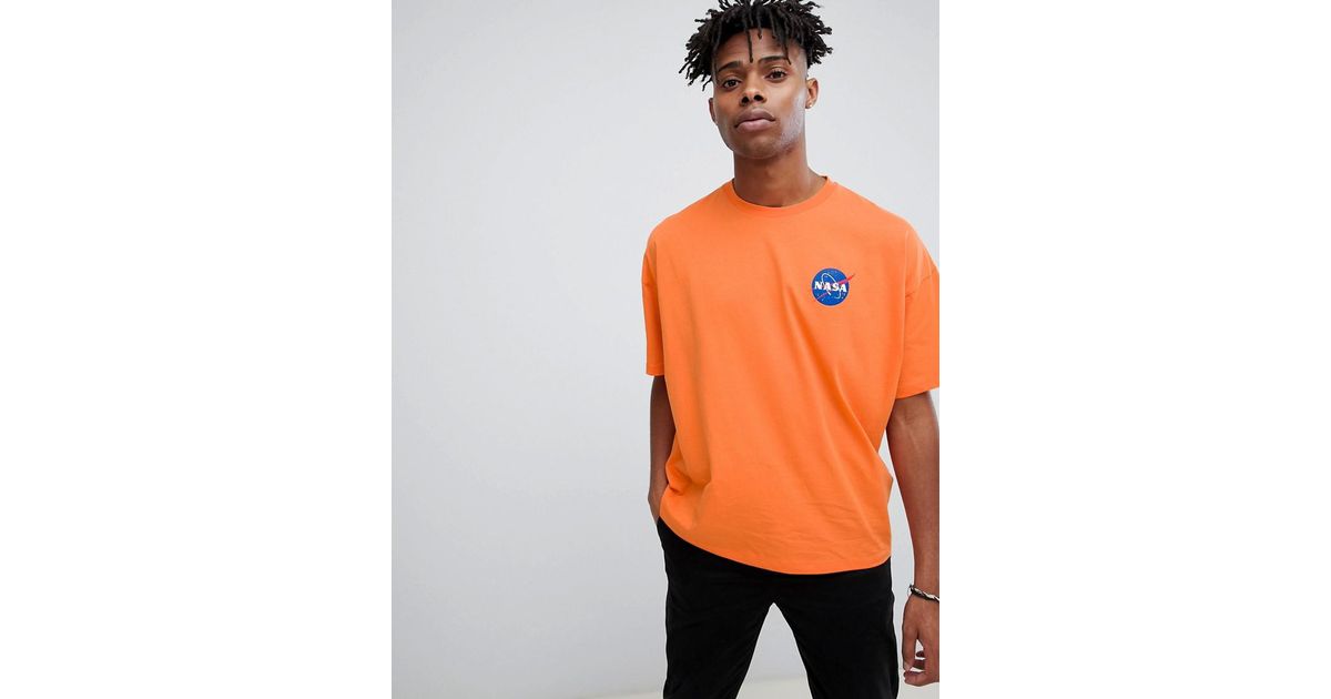 Orange nasa t shirt Clearance