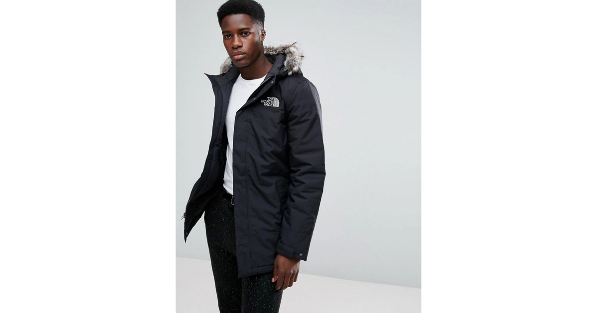 The North Face Zaneck Detachable Faux Fur Hood Jacket in Black for Men |  Lyst