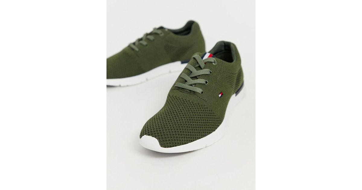 tommy hilfiger knitted lightweight sneaker