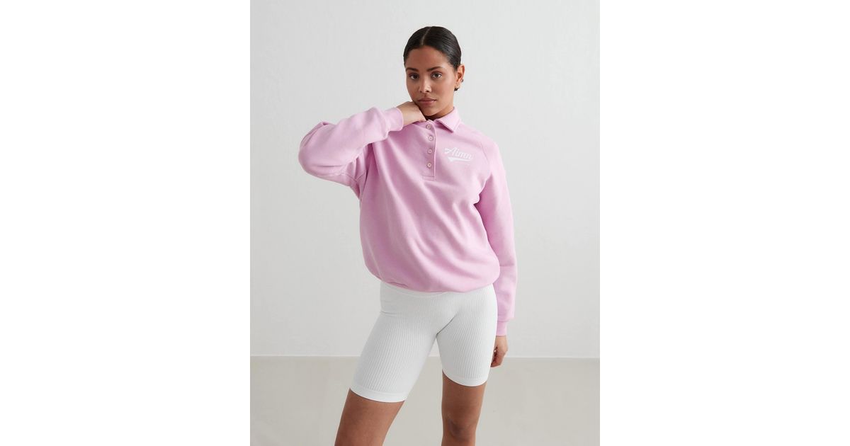 Aim n cotton candy pitch polo sweatshirt in Pink Lyst AT