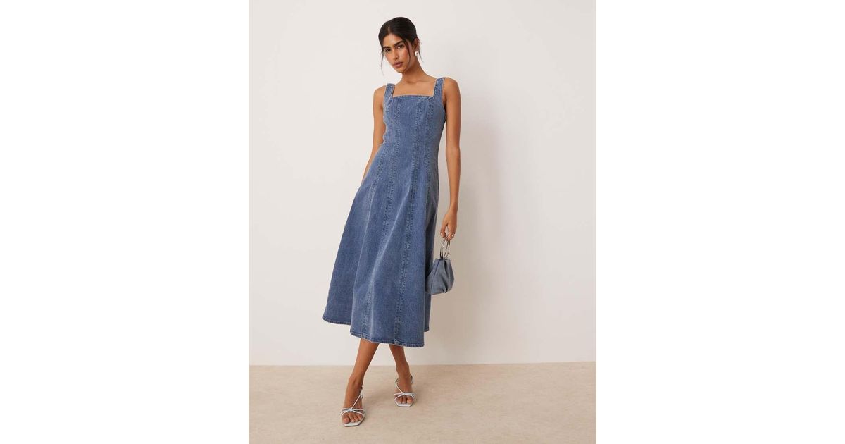 abercrombie denim midi dress What Cosmo Editors Are Buying From Abercrombie & Fitch For Summer