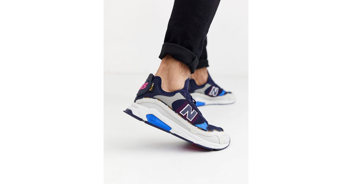 New balance clearance x racer plateadas