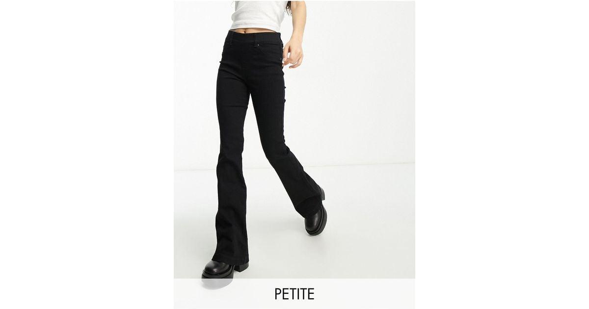 Spanx Petite Flared Jeans in Black