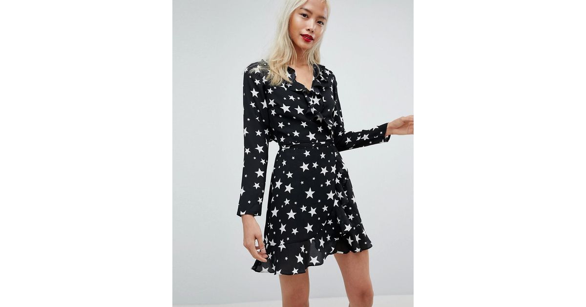 star wrap dress