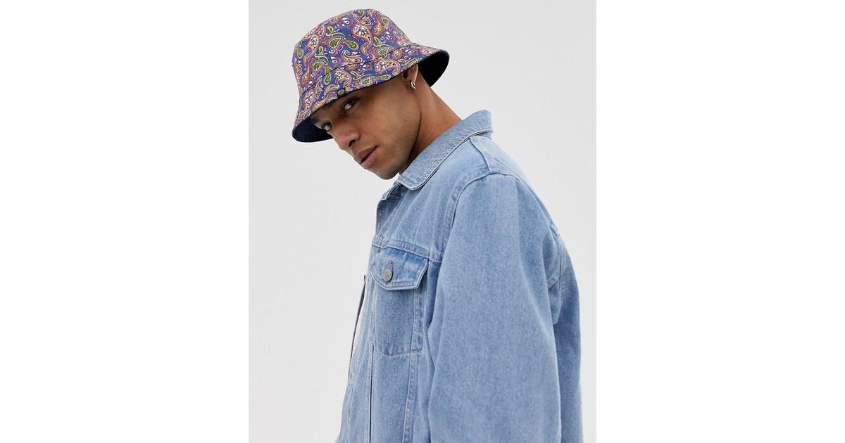 bucket hat paisley