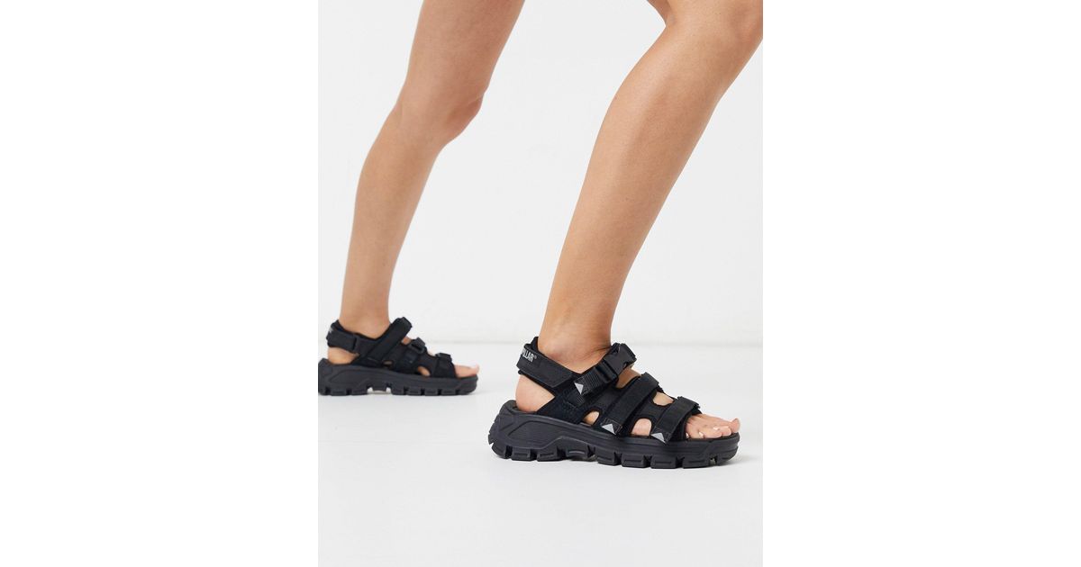 Caterpillar Cat Progressor Buckle Chunky Sandals in Black | Lyst Australia