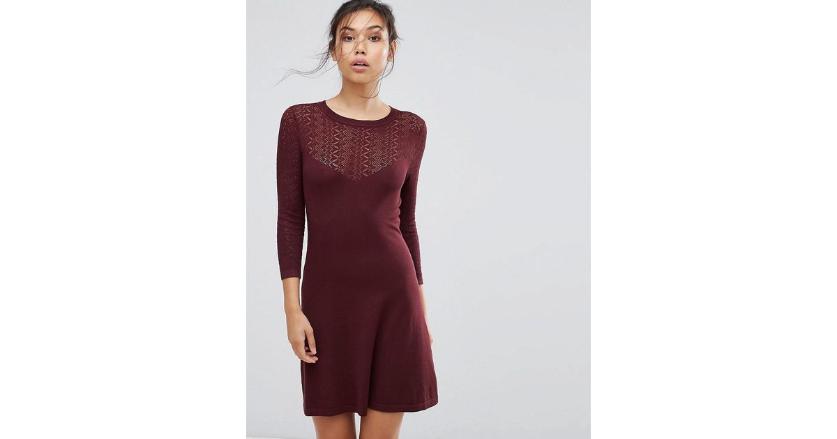 warehouse knitted dress