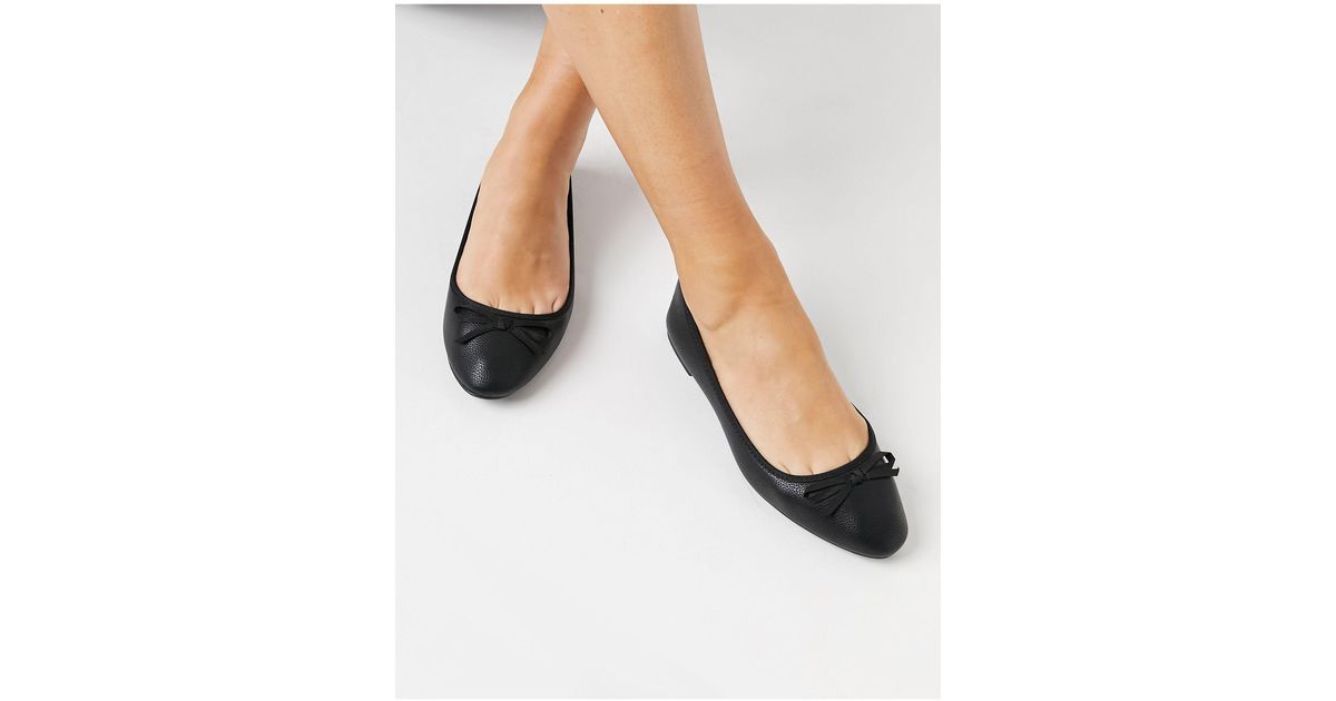 New Look Platte Ballerina's in het Zwart - Lyst