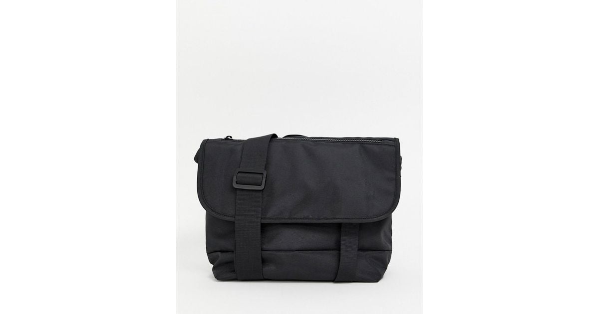 black mini messenger bag
