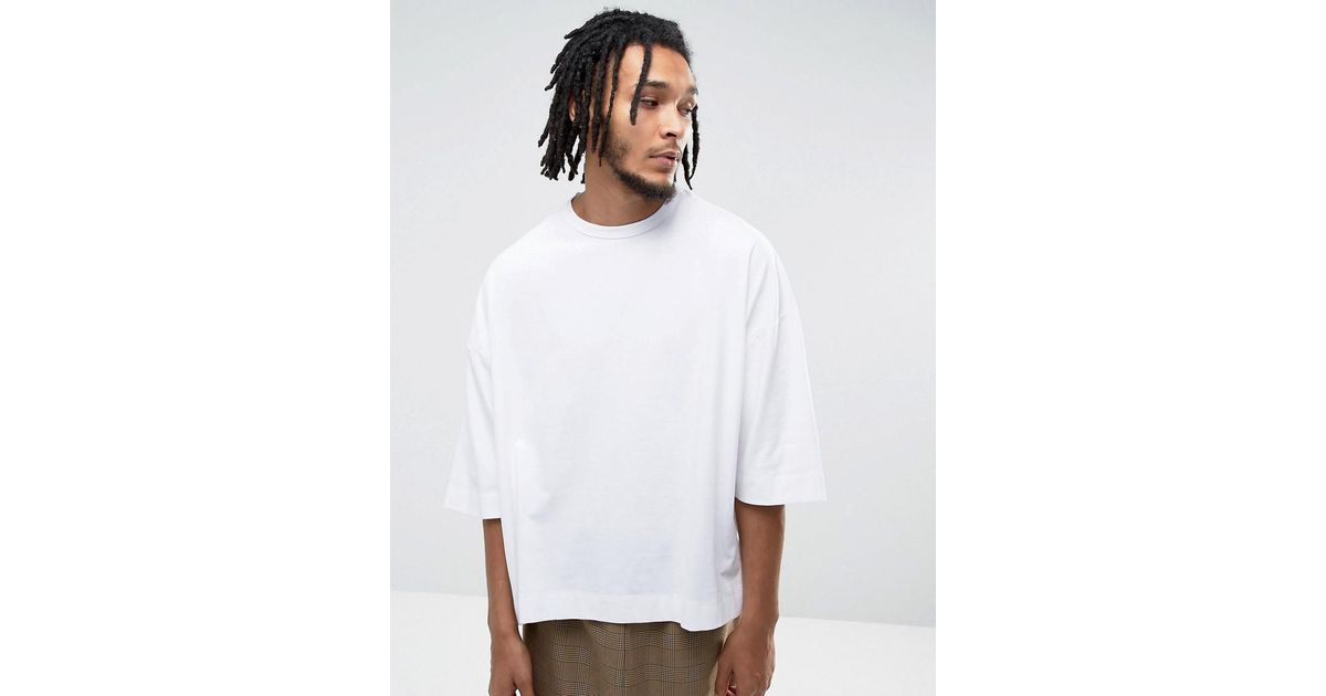 ASOS Super Oversized Boxy Tshirt In Heavy Weight in White for Men Lyst