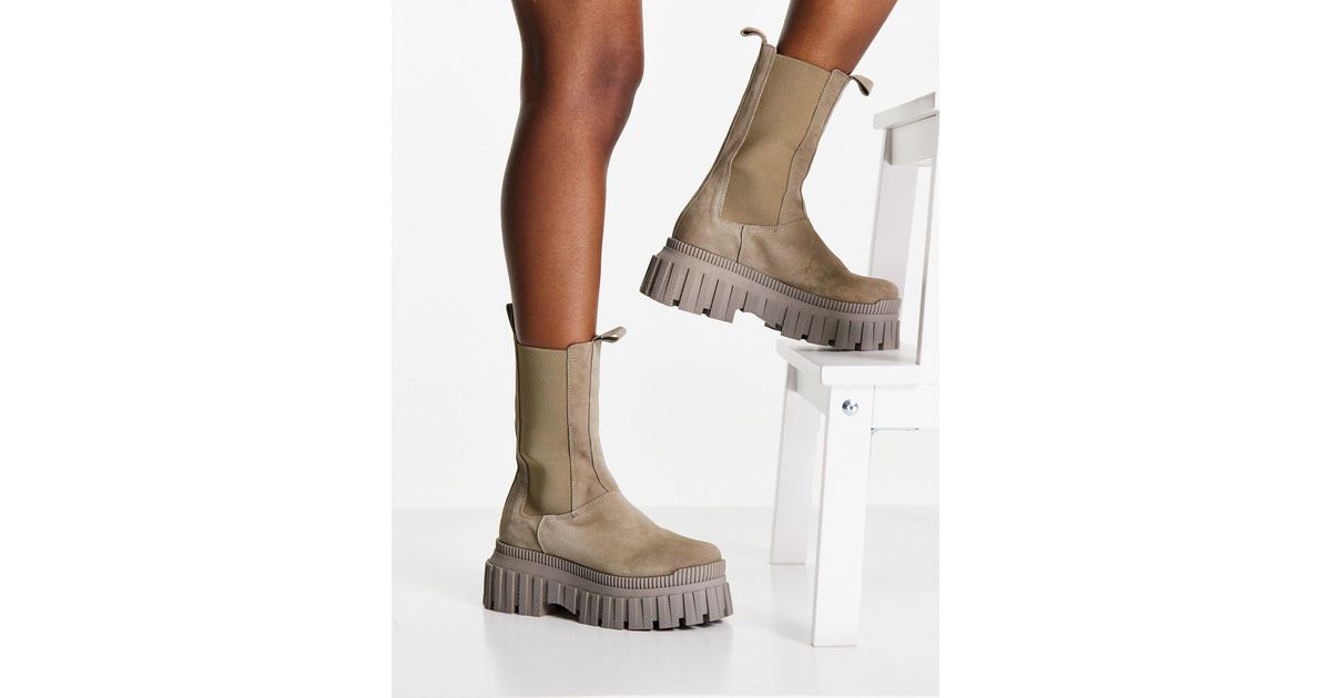 ASOS – addison – robuste chelsea-stiefel aus hochwertigem