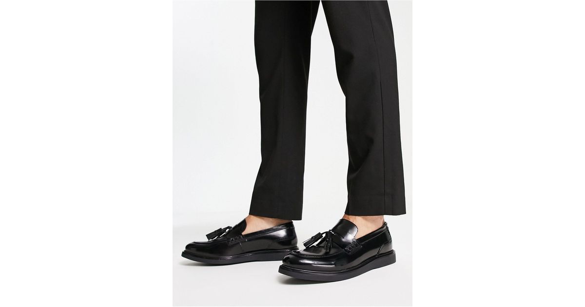 H by Hudson Archer Loafers in Black for Men Lyst