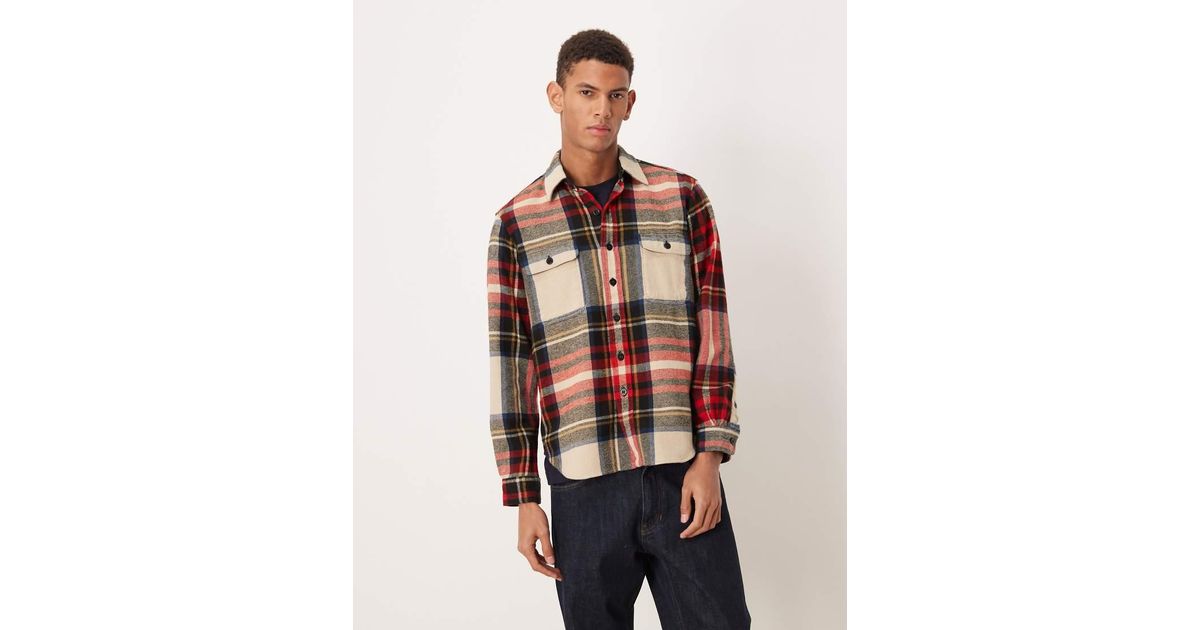 Polo Ralph Lauren Long Sleeve Sport Shirt in Red for Men | Lyst UK