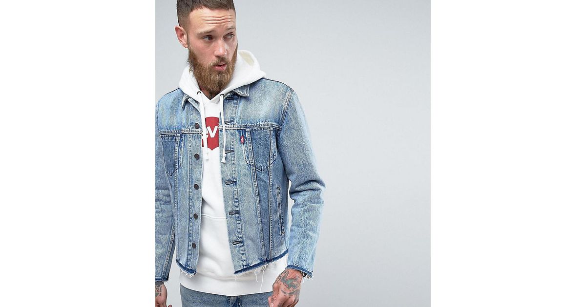 washing levis denim jacket