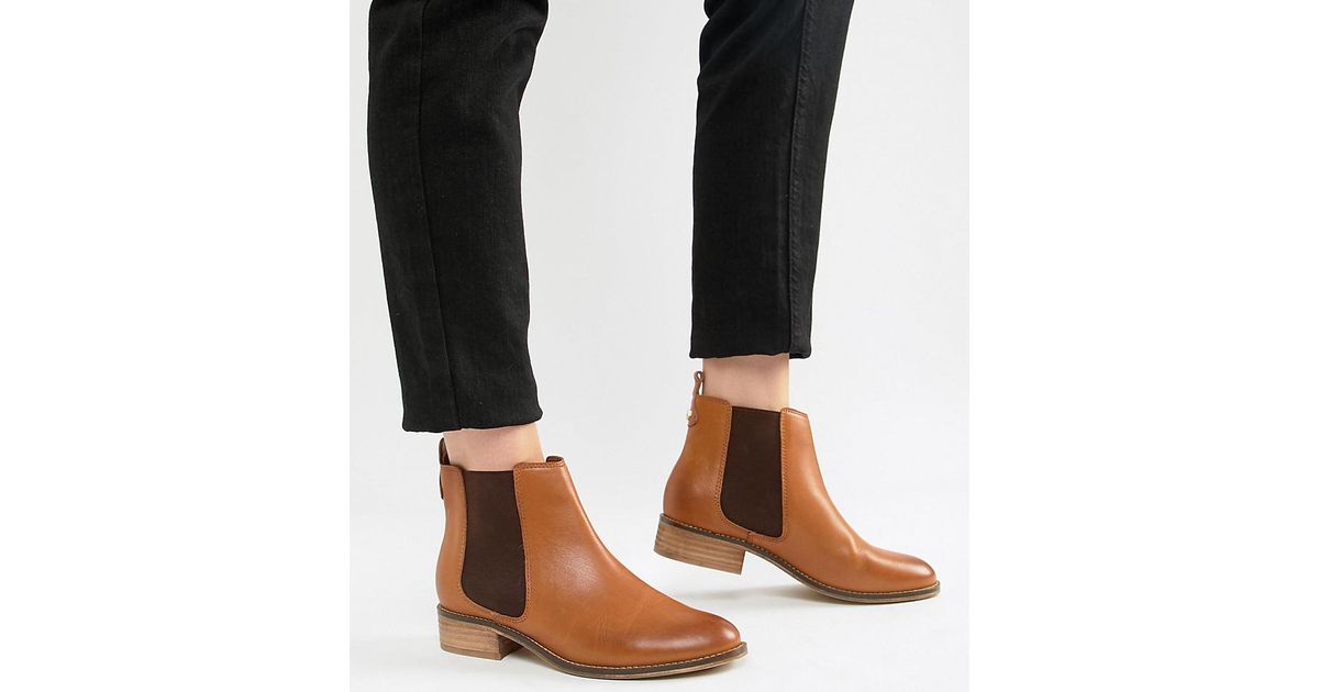 carvela leather flat chelsea boots