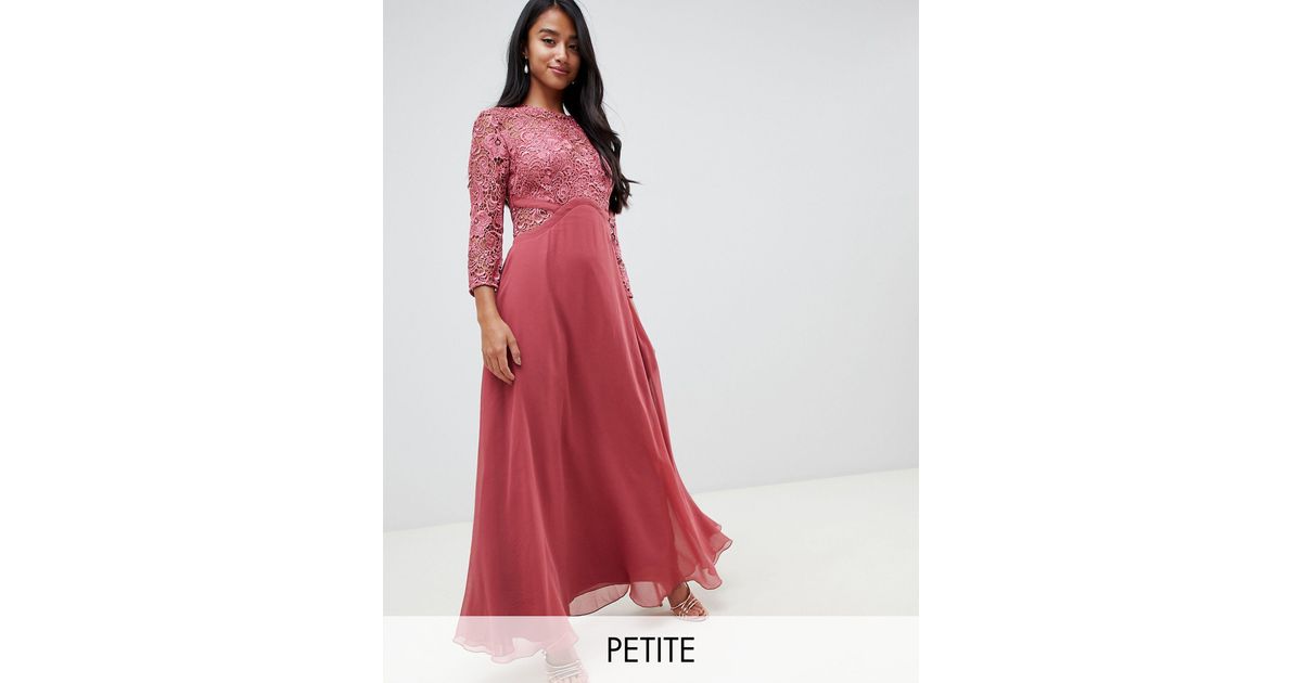 little mistress lace top maxi dress