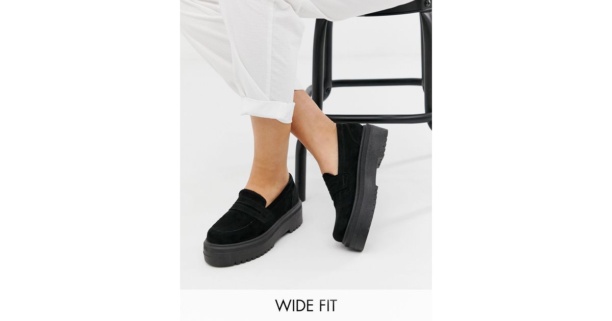 wide fit chunky loafers
