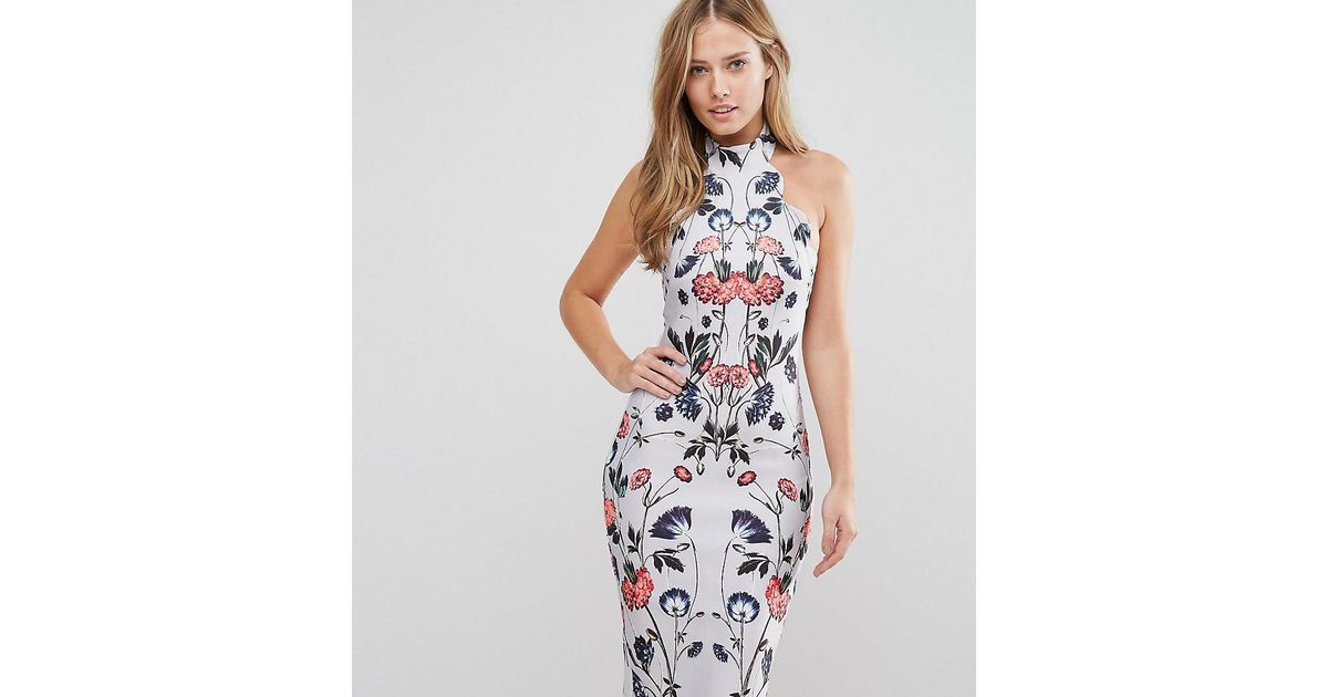 hope and ivy high neck midi dress