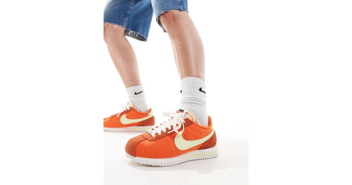 nike orange cortez
