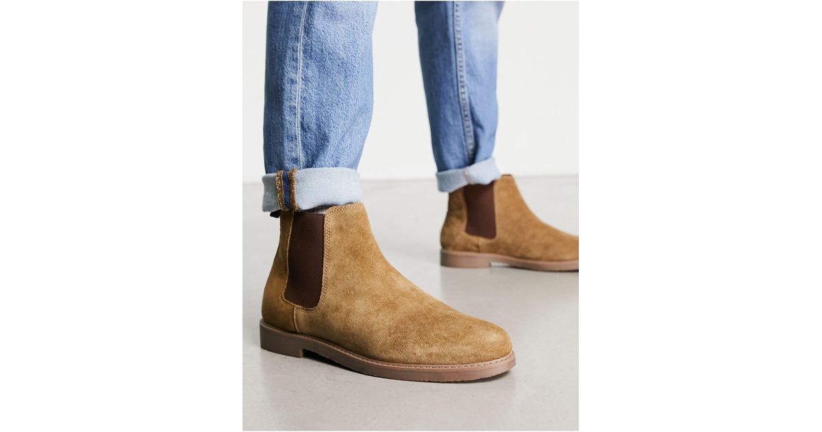 Red Tape Casual Suede Chelsea Boots in Blue for Men | Lyst