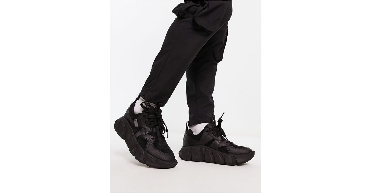 Caterpillar Cat Imposter Sneakers Met Dikke Zool in het Zwart voor