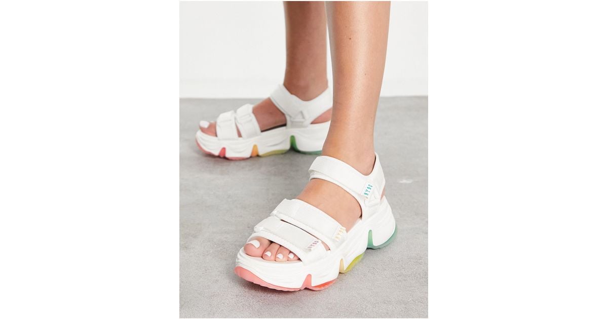 Rainbow steve madden sandals best sale