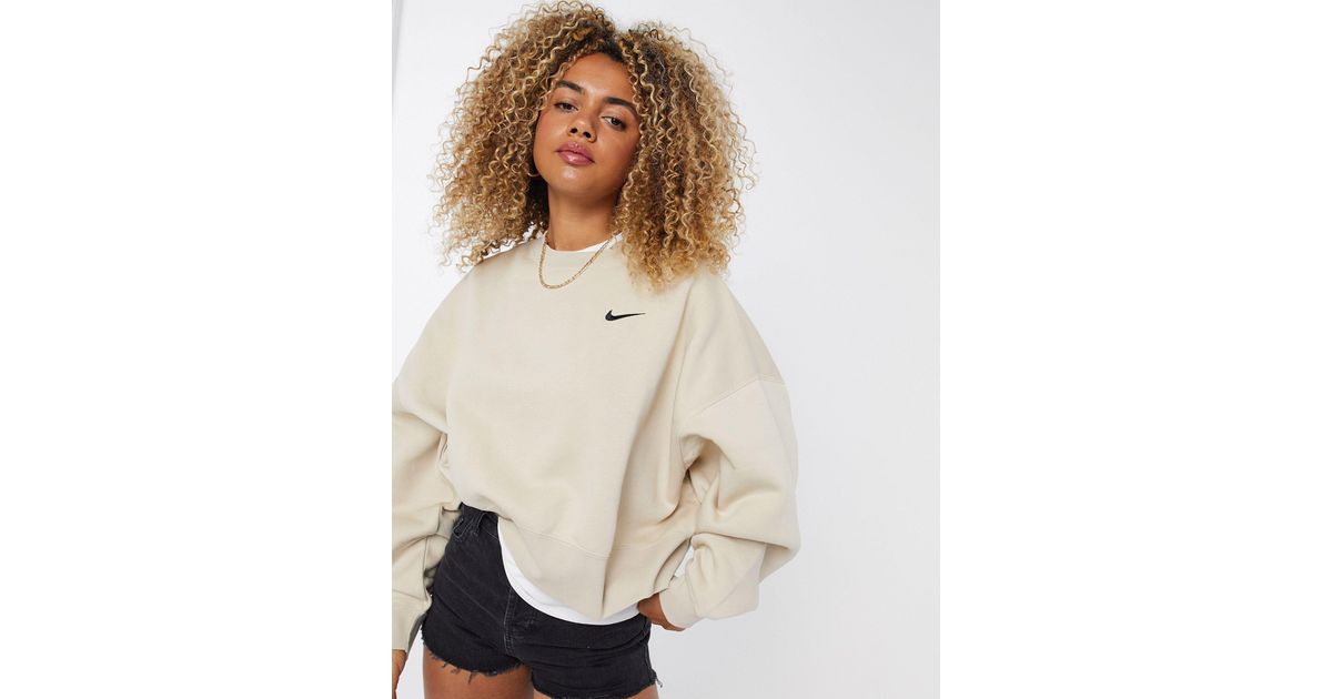 Nike Cotton Mini Swoosh Oversized Boxy 