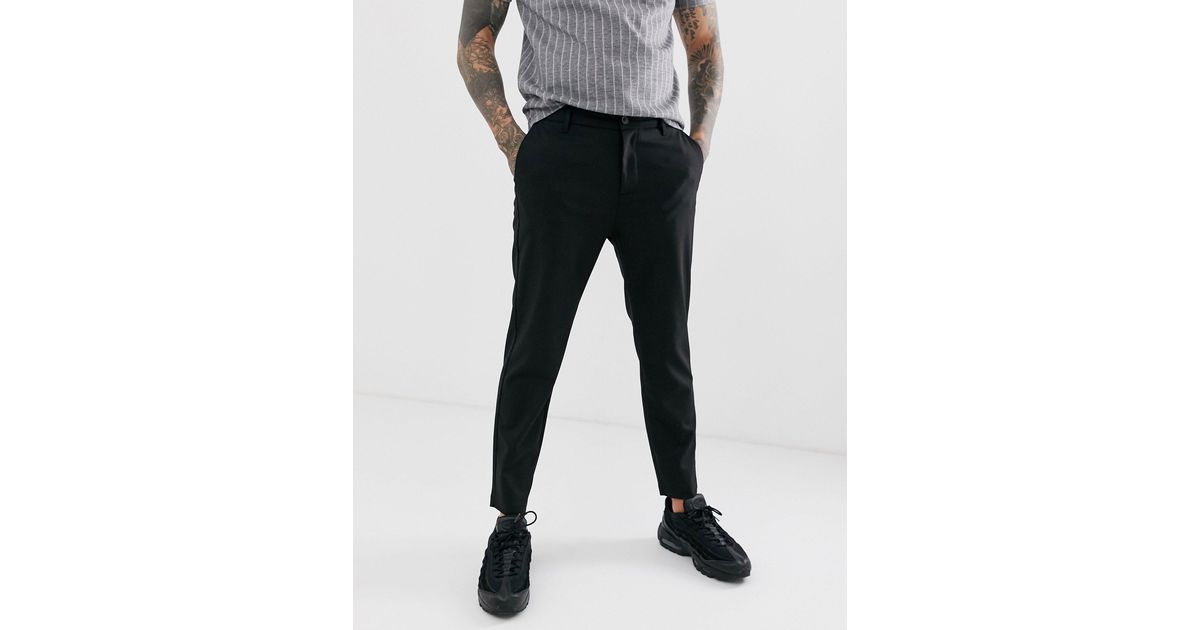Bershka Skinny Cropped Trousers in 