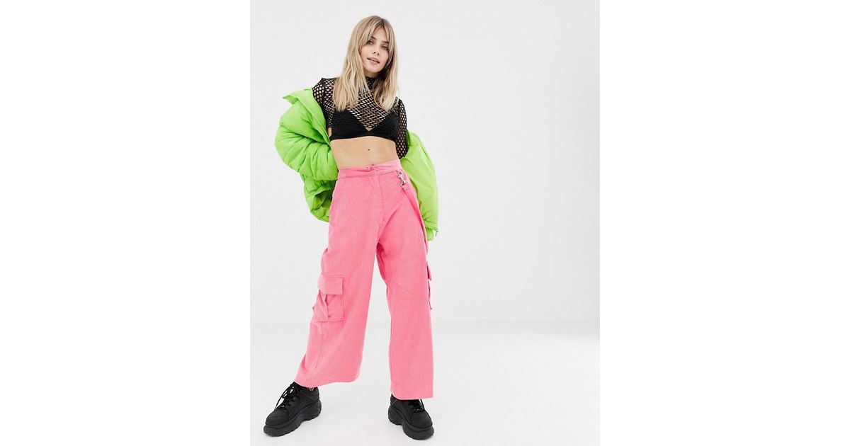 pink combat trousers