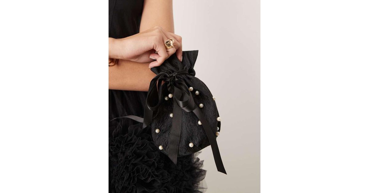 【sister jane】Dream Sister Jane pearl handle バッグ BLACK Sister Jane Dream Pearl Handle Bag in Black | Lyst UK