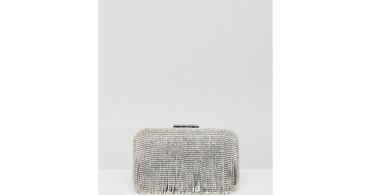 aldo silver clutch