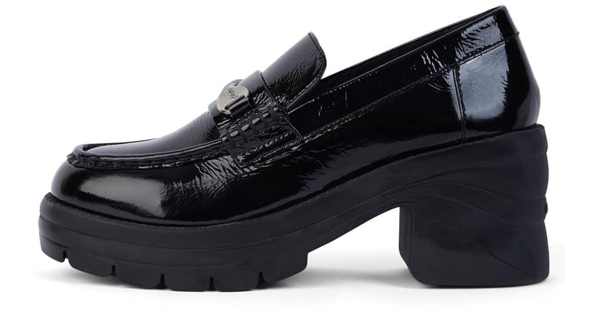 Kickers Shoe Edie Loafer Patent Leather in Blue | Lyst UK