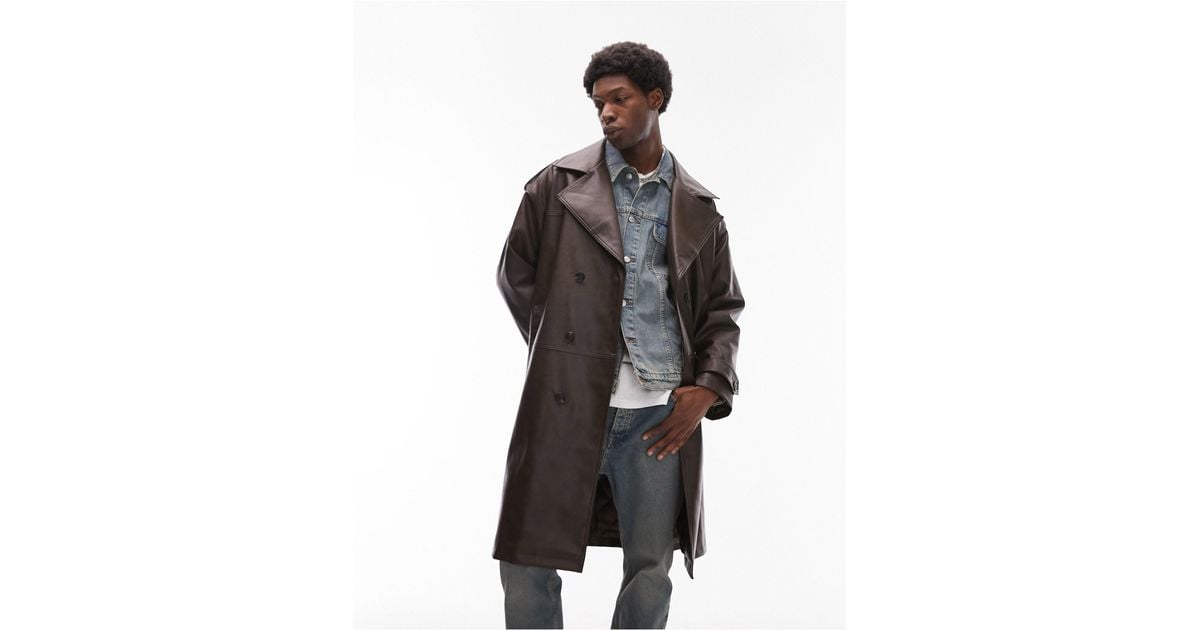 Topman trench sale coat