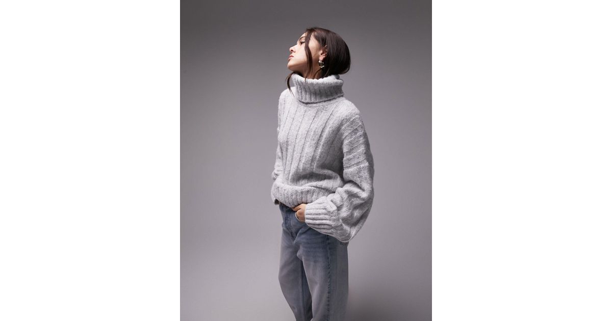 Topshop roll cheap neck jumper