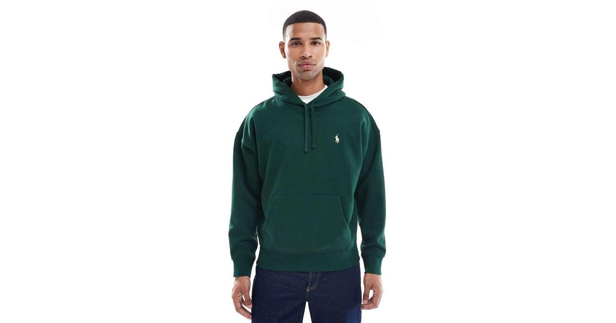 Polo Ralph Lauren Script Icon Logo Back Print Relaxed Fit Heavyweight ...