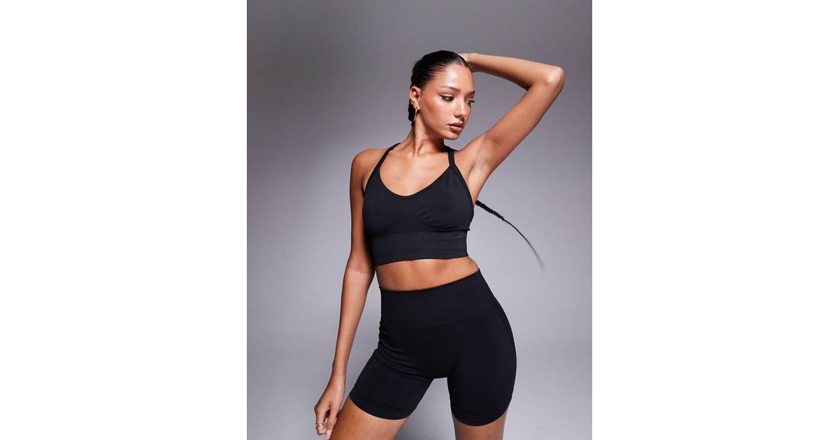 Bo&Tee Define Luxe Sports Bra Co-Ord in Grey | Lyst UK