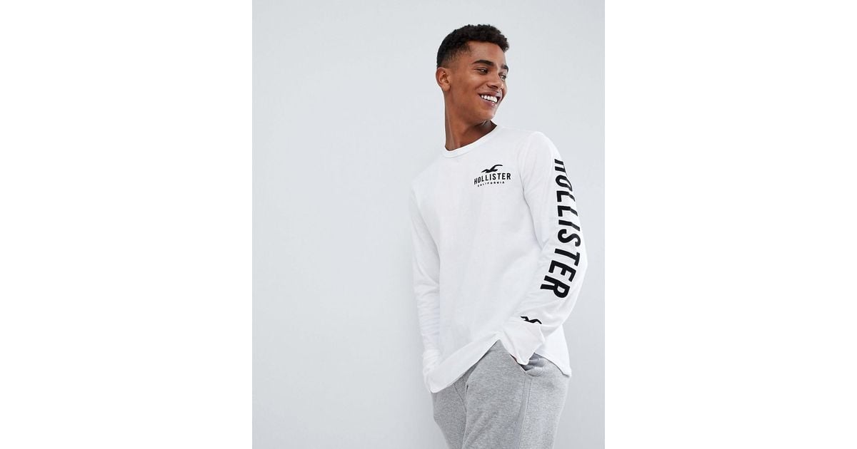 Hollister camisetas manga larga top
