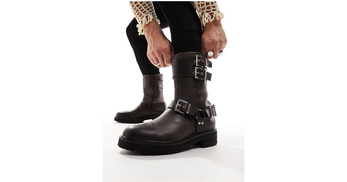 asos mens brown shoes