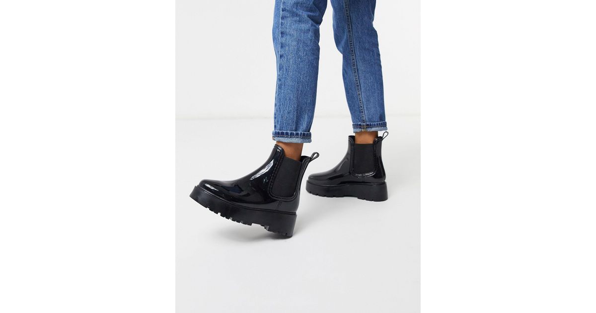 ASOS Gadget Chunky Chelsea Rain Boots 