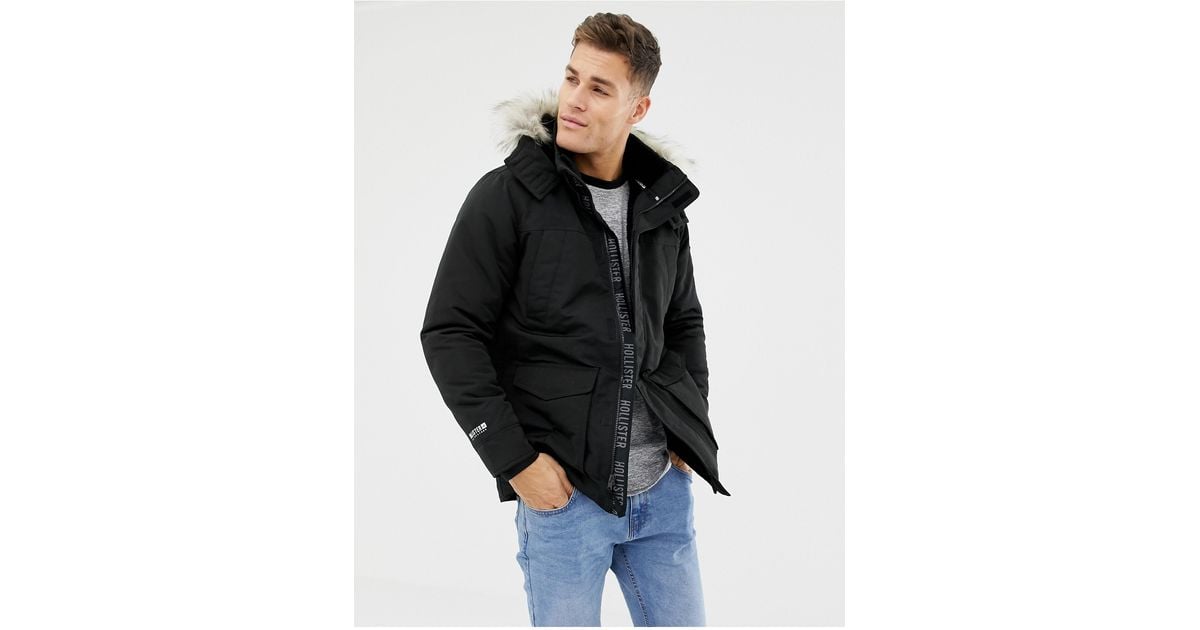 Hollister All-Weather Faux Fur-Lined Parka