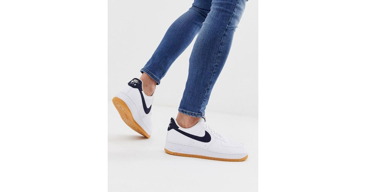 air force 1 with navy swoosh