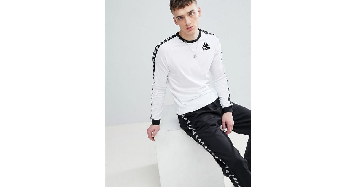 white kappa long sleeve