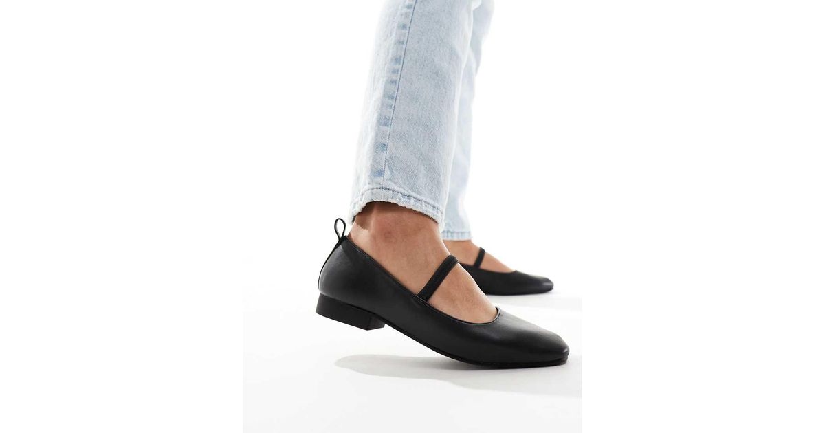 New Look Elastic Toe Mary Jane Shoe in White | Lyst UK