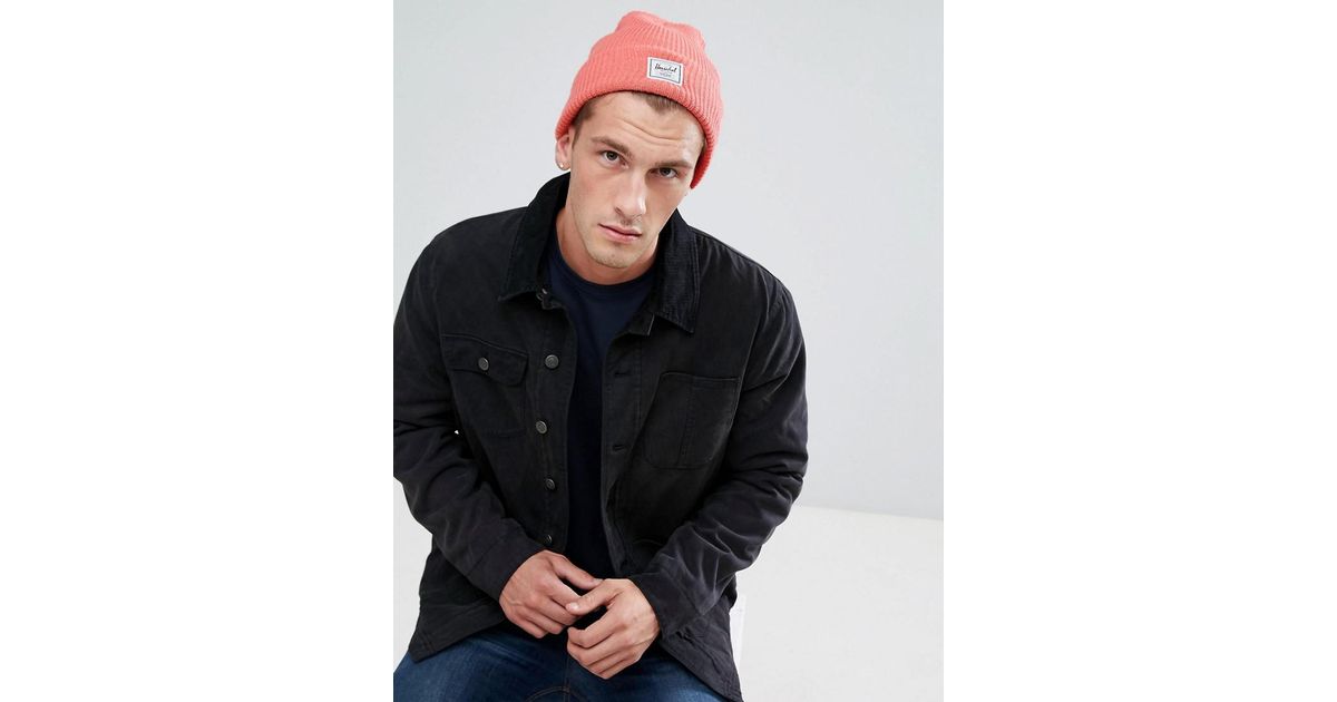 Herschel Supply Co. Synthetic Everett Beanie In Pink for Men - Lyst