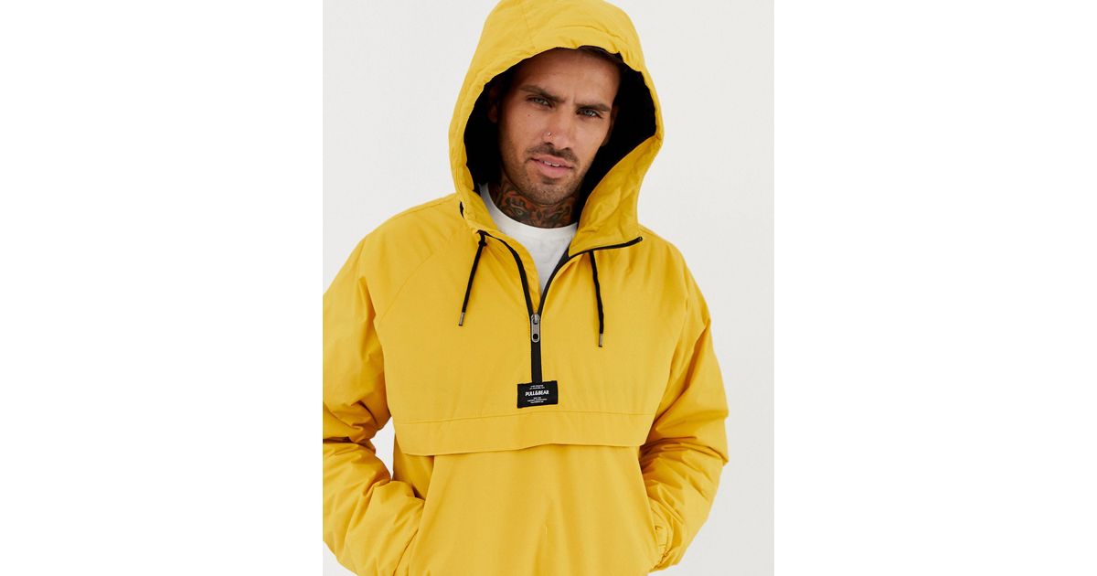 pull and bear hoodie yellow