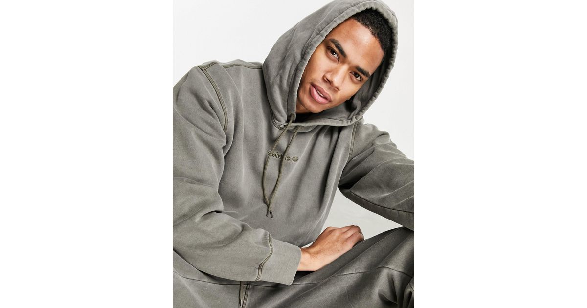 premiums sweats' - hoodie surteint - olive adidas Originals pour homme en  coloris Vert | Lyst