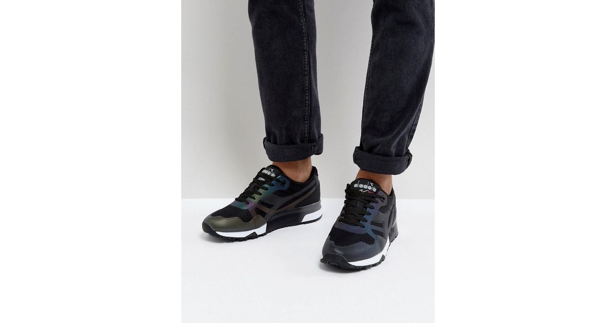 Diadora N9000 Mm Hologram Sneakers In Black for Men | Lyst
