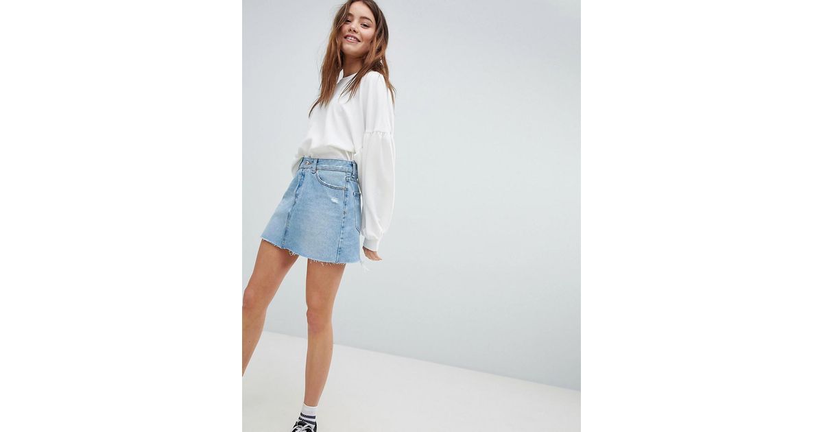 bershka denim skirt