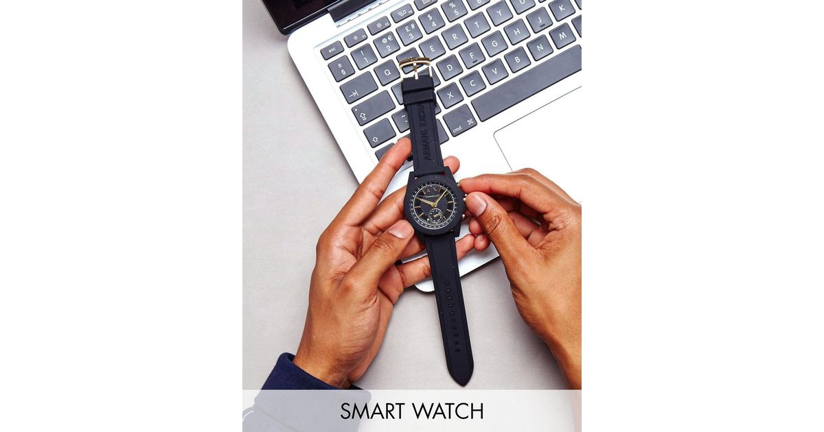 armani exchange men's hybrid smartwatch